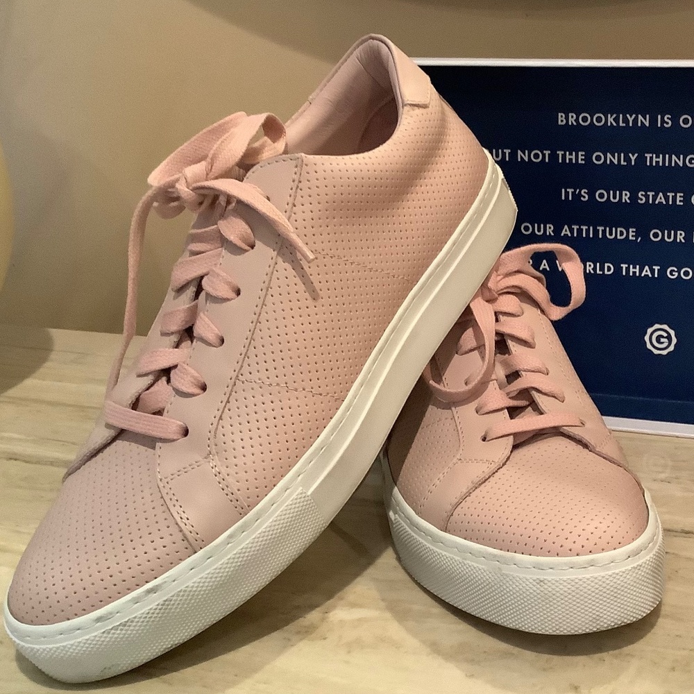 The Greats Perforated Blush Leather shoes
